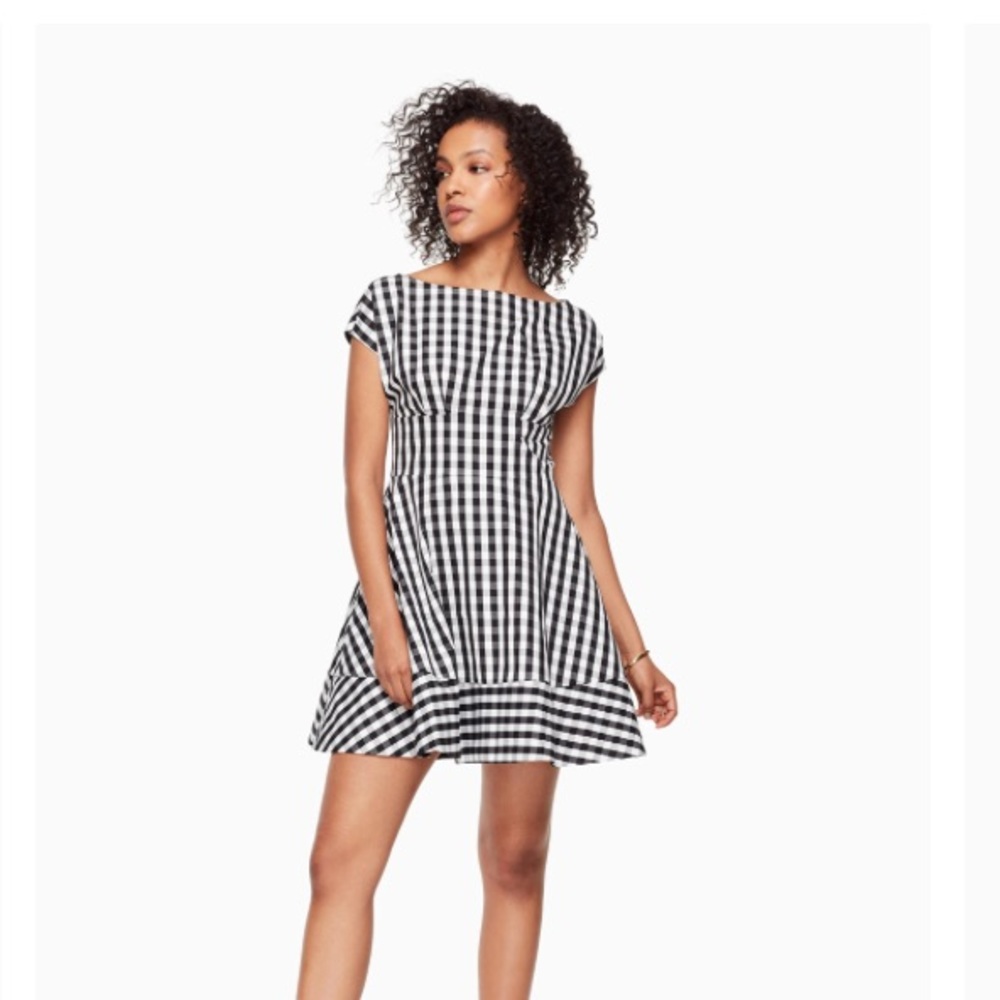 new Kate Spade gingham fiorella dress